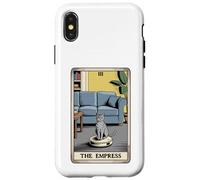 Tarot Card The Empress Cat On Robot Aspirador Funny Cat Carcasa para iPhone X/XS