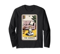 Tarot Card The Empress Cat On Robot Aspirador Funny Cat Manga Larga