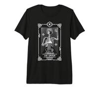 Tarot Card The Gamer Gaming Astrología Esqueleto Camiseta Premium
