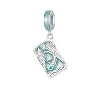 Tarot Card - The Judgment Charm, Accesorio de pulsera de plata de ley 925, Compatible con Collar de pulsera Pandora