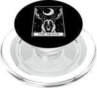 Tarot Card Vintage Crescent Moon Belga Malinois Dog Mom PopSockets PopGrip para MagSafe