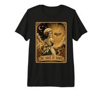 Tarot Card We Bake At Dawn Skeleton Sourdough Pan Panadero Camiseta Premium