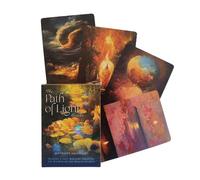 Tarot Cards, 39-Card The Path of Light Portable Oracle Deck Set, 4.09x2.87 Inch Mysterious & Spiritual Seekers, Design for Engaging Insightful Flashcard Game, Divination and Guidance