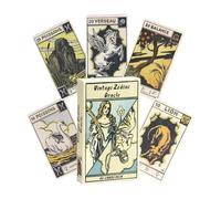 Tarot Cards, 48-Piece Oracle Deck Set, Portable Divination and Meditation Tool, Spiritual Insight Cards for Personal Growth, Party Games, Family, Friends, 3.94x2.36 Inches