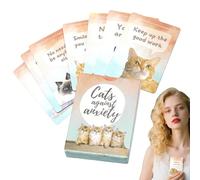 Tarot Cards, 50 Unidades Divinatory Oracle Deck, 3,94 x 2,95 x 0,98 Pulgadas, Easy to Use Portable Family Entertainment Card Game for Home, Club, Spiritual Insight and Fun Board Games Games
