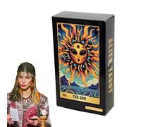 Tarot Cards, 78-Card Oracle Tarots Deck, Full-English Version, Portable Adivination Cards on Future and Past Insight, Spiritual Guidance for Beginners and Experts