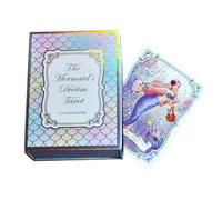 Tarot Cards - 78 cartas de oráculo de mesa, cubierta de adivinación portátil, herramienta de entretenimiento intuitiva para viajes en casa, hombres adultos, juego de orientación de oráculo, 2.9 x 3.94