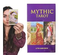 Tarot Cards - Baraja de adivinación de 78 hojas para fiestas, cartas de adivinación inglesas con obras de arte vibrantes y fácil baraja, ideal para reuniones y actividades grupales
