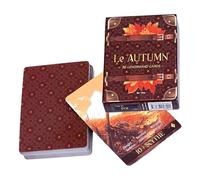 Tarot Cards - Baraja de la de otoño, 36 piezas de cartas estéticas para meditación, paquete ilustrado de temporada con símbolos clásicos, suministros de estudio, juego de adivinación para