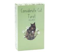 Tarot Cards - Baraja de Tarot de 78 Cartas para Destino y diversión, Herramienta de adivinación temática de Gatos, Obra de Arte caprichosa con guía para Principiantes, Cartas de la para el