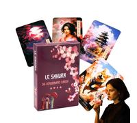 Tarot Cards, Beginner-Friendly Portable Oracle Deck, Guía de adivinación Broad, versión inglesa, juego de lectura, ideal para viajes, meditación, diario de autoreflejo, herramienta de crecimiento
