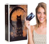 Tarot Cards, Cathing Tarot Deck para Jugo de Mesa, estándar de la versión en inglés con diseño de brujería mística, Juego de oráculo para Regalo, Fiesta, Noche de reunión, práctica Espiritual