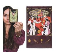 Tarot Cards Deck - 78 Fantasy Night Theater Tarot Deck Oracle Cards, Family Game, Fate Divination Divination Tools for Learning Reading