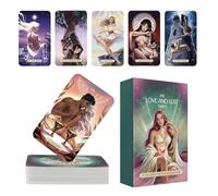 Tarot Cards Deck - 78 Piece Divination Set for Spiritual Guidance | Coated Cardstock with Detailed Symbolic Artwork, Smooth Shuffle Fortune Reading Game for Study Practice Gatherings Meditation