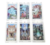 Tarot Cards Deck, 78 piezas Emotional Adivination Card Set, Classic Fortune Telling Playing Cards for Beginners Collectors, Home, Fiestas, Offices, Spiritual Travel, 5.12x3.15x1.57 pulgadas
