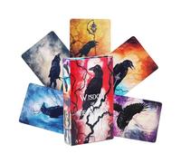 Tarot Cards Deck - Divination Card Set For Spiritual Guidance Readings | Printed Paper Cards with Illustrated Symbol Artwork, Fortune Telling Deck For Meditation Reflection Game Night Mystic Practice