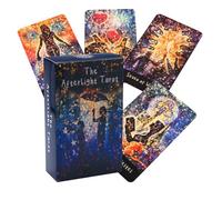 Tarot Cards Deck, Fate Divination Game, English Version Fortune Telling Set, 78 Illustrated Cards Included, Intuition Reading for Entertainment Use, Spiritual Party Fun, Adults Teens
