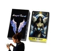 Tarot Cards, English 78-Card Divination Deck Fate Prediction, Intuitive Board Family Night Entertainment, Spiritual Fortune-Telling Tool for Beginners Holiday Gathering