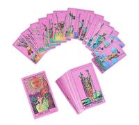 Tarot Cards for Beginners Portable Tarot Deck, Leisure Card Game for Adults Travel Home Camping Picnic Festival Events Social Interaction, Easy Learning Fortune Telling Cards, Compact Divination Deck