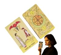 Tarot Cards, Interactive Tarot Plaything Card Games, 4.13x2.44x1.1 pulgadas Adorable Fortune Telling Tabletop Game for Women, Men, Adolescentes, Girls, Boys, Family Entertainment
