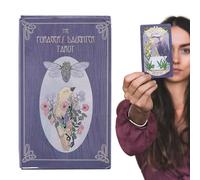 Tarot Cards - Juego de 78 piezas de mazo de adivinación del destino encantador | Cómodo juego de aprendizaje de tarot de adivinación | Baraja clásica de oráculo para celebraciones y reuniones