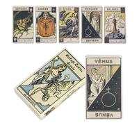 Tarot Cards, Oracle Deck, 3.94x2.36 Inches, Portable Divination and Meditation Tool 48 Piece, Spiritual Board Game for Personal Readings, Party Gatherings, Family Bonding, Mindful Practice, Beginners