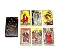 Tarot Cards, Russian Version 78-Card Deck with Paper Instruction, Fortune-Telling Fate Divination Board Game Family Night Entertainment and Spiritual Group Exploration
