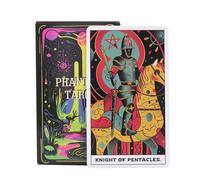 Tarot Cards Set, Dark Tarot Deck with Clear Printing, Versatile Classic Fortune Telling Playing Cards, Ideal para familias Gatherings, Spiritual Insight and Entertainment