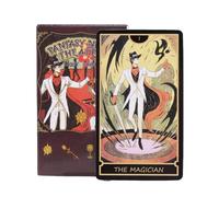 Tarot Cards Set, Fantasy Theater Deck, Oracle Tool with Classic Style, Cards for Family Game, Mystic Aid, Practical Support for Beginners Adults Kids Learning Reading Divination Entertainment Holiday