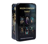 Tarot Cards - Tarjetas coleccionables de adivinación, baraja de adivinación del destino de 78 piezas con imágenes simbólicas de oráculo, herramienta mística tradicional, juego de perspicacia