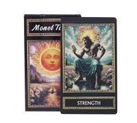 Tarot Cards - Travel Tarot Deck for Beginners Compact, Fate Divination with Guidebook, Board Game for Fortune Telling, Home, Enthusiasts, Family Fun, Expert, 4.06x2.36 Inches