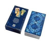 Tarot Cards with Box, Fortune Telling Toys with Base, 4.7x3x1 Inches Decision Making Deck, Heavy Paper Material, Simple Gothic Style for Men Women, Home Accessories for Travel Party Journaling Reading