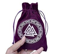 Tarot Carta Tarot, Franela - Bolsa de terciopelo Oráculo con cordón para los amantes del Tarot, Bolso de regalo de mano, Purple, verwijzen naar de beschrijving, Unisex