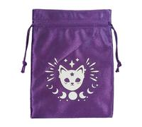 Tarot Caspa - Bolsa de almacenamiento de joyería con coulistica, suave para dados de tarot multifuncionales | 5.12x7.09 pulgadas de bolsas de joyería de oráculos hechos a mano, soporte para, Ztd05