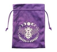Tarot Caspa - Bolsa de almacenamiento de joyería con coulistica, suave para dados de tarot multifuncionales | 5.12x7.09 pulgadas de bolsas de joyería de oráculos hechos a mano, soporte para, Ztd03