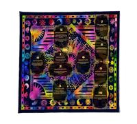 Tarot Cloth, Beginners Altar Mat, Classic Adivination Mat, 19,69 x 19 pulgadas Soft Fabric Card Readings, Portable Spirit Reading Mattress for Spiritual Practices