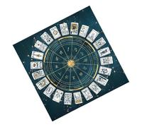 Tarot Cloth - Soft Square Flannel Card Mat, Mystical Altar , Divination Friendly, Smooth Durable Pad, Easy Carry For Readings | Board Game Mat Horoscope, Astrology, Oracles, Spiritual Practices