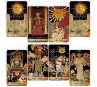 Tarot de 78 cartas originales para principiantes y expertos con libro de guía y bolsa de regalo, juego de adivinación, herramientas de adivinación para todos