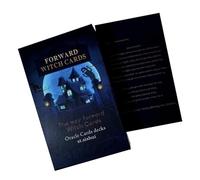 Tarot de bruja, baraja de oráculo, cartas de adivinación temáticas hacia adelante con estilo artístico único y símbolos místicos, juego de adivinación para principiantes, amantes del tarot