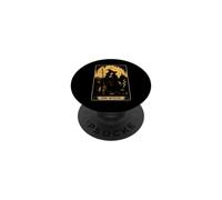 Tarot de Bruja gótico Oculto Gato Luna Arte Halloween Mujeres PopSockets PopGrip Adhesivo