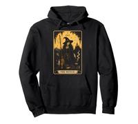 Tarot de Bruja gótico Oculto Gato Luna Arte Halloween Mujeres Sudadera con Capucha