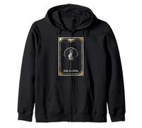 Tarot de Gato Floppa Mystic Kitty Adivino Arte de Cartas Sudadera con Capucha