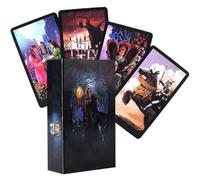 Tarot de la Bruja - Juego de 78 cartas para principiantes, baraja portátil con instrucciones, caja colorida, regalo misterioso para amigos
