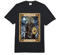 Tarot de la mitología nórdica de los Hijos de Odín del Guerrero Vikingo Valhalla Comfort Colors Adult Heavyweight T-Shirt