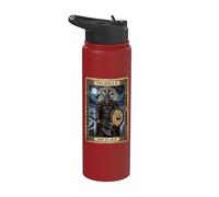 Tarot de la mitología nórdica de los Hijos de Odín del Guerrero Vikingo Valhalla Stainless Steel Insulated Water Bottle
