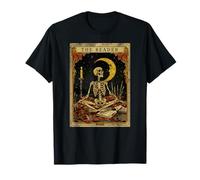 Tarot de The Reader, Amante de los Libros de Cartas, diseño de Esqueletos, Estilo gótico Camiseta
