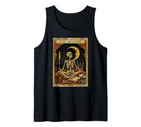 Tarot de The Reader, Amante de los Libros de Cartas, diseño de Esqueletos, Estilo gótico Camiseta sin Mangas