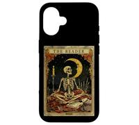 Tarot de The Reader, Amante de los Libros de Cartas, diseño de Esqueletos, Estilo gótico Carcasa para iPhone 16