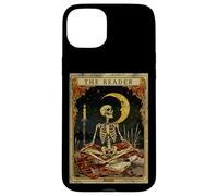 Tarot de The Reader, Amante de los Libros de Cartas, diseño de Esqueletos, Estilo gótico Carcasa para iPhone 15 Plus