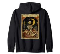 Tarot de The Reader, Amante de los Libros de Cartas, diseño de Esqueletos, Estilo gótico Sudadera con Capucha